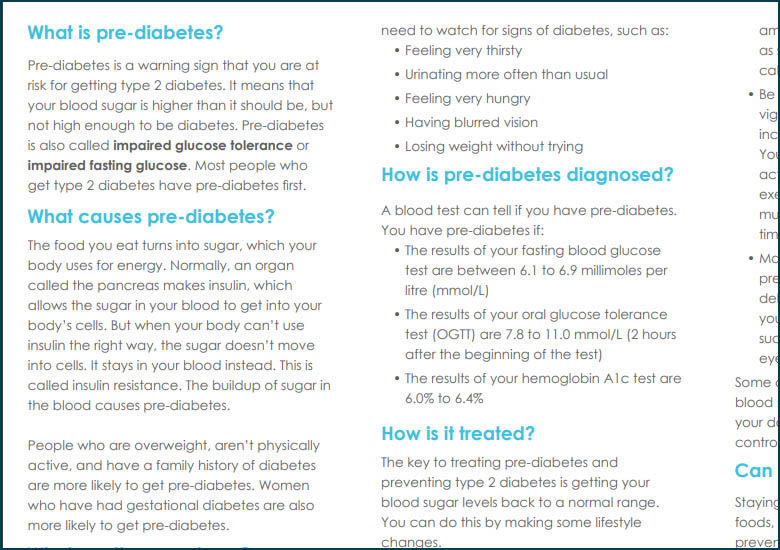 brochure-prediabetes
